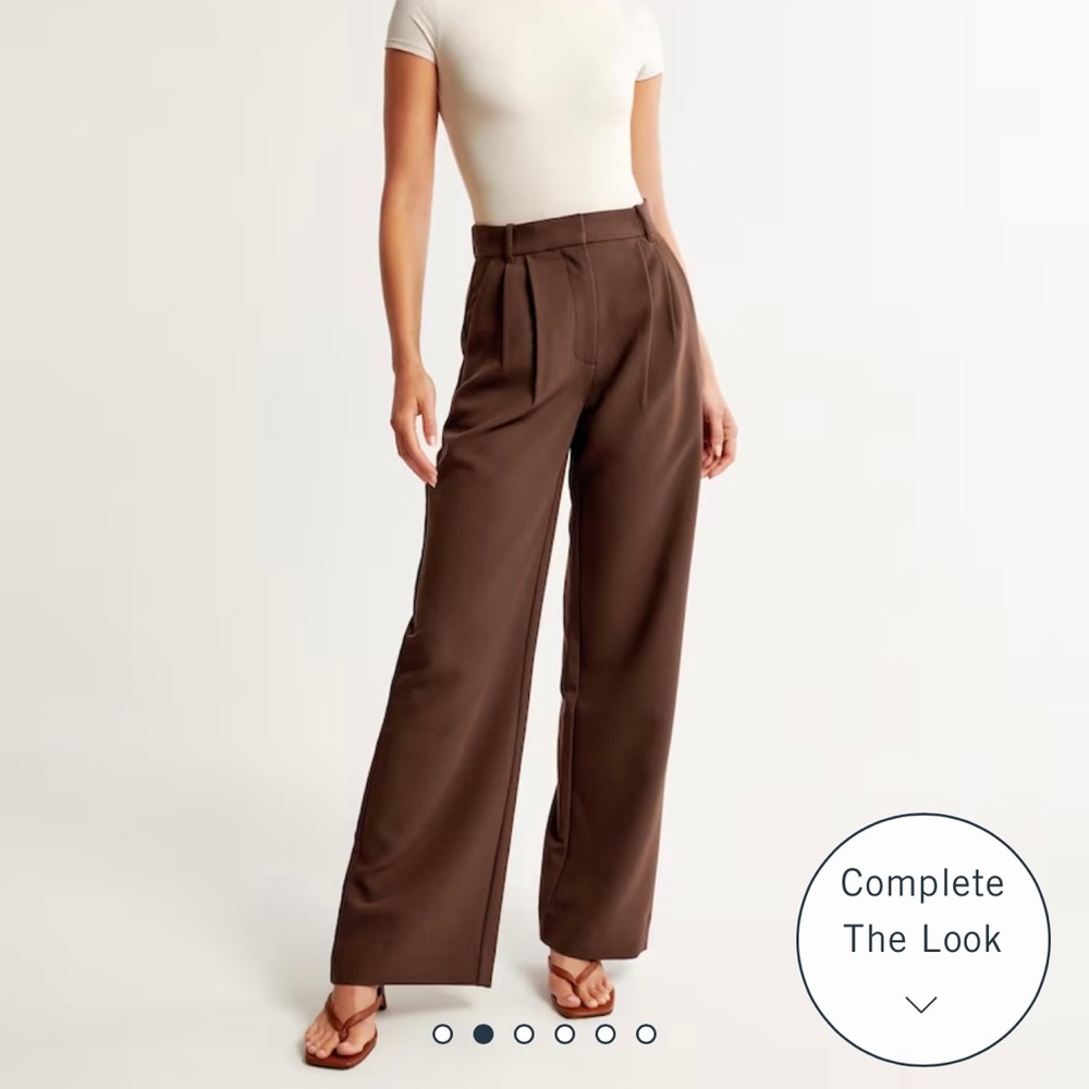 Tailored wide leg pant